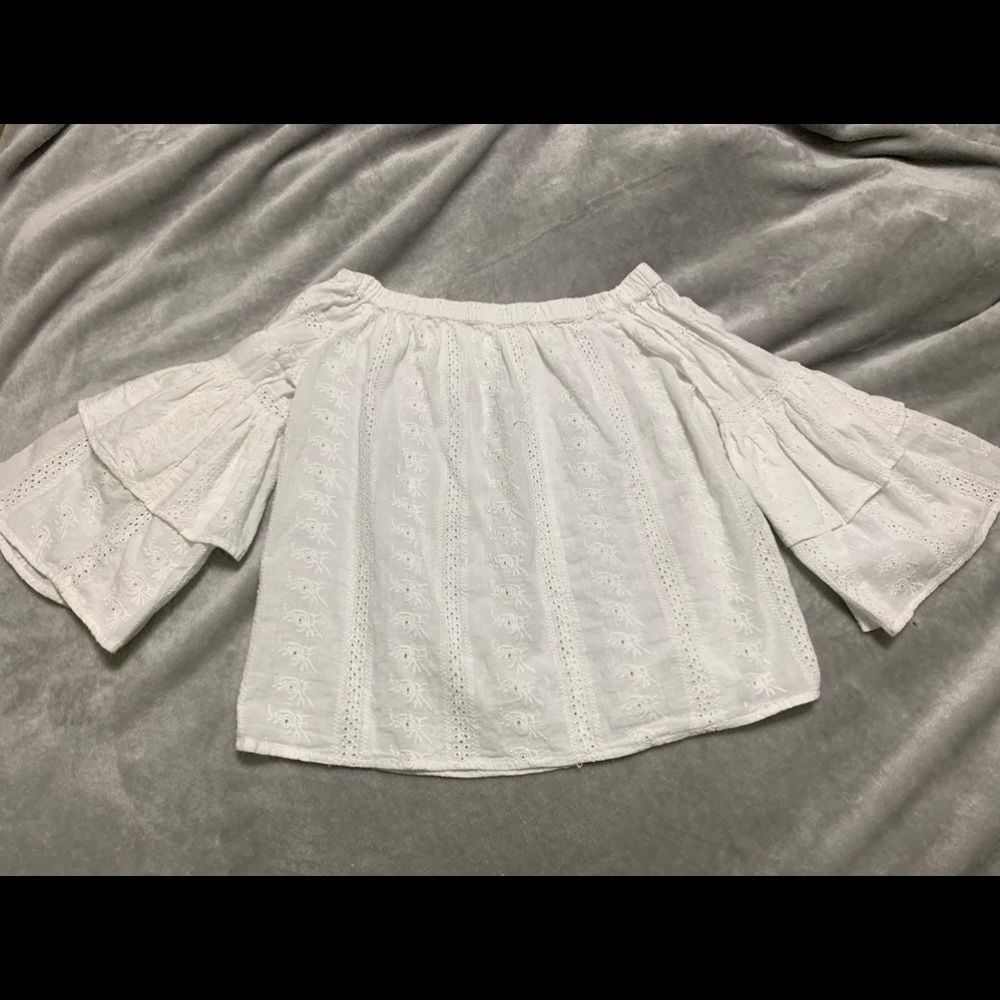 White Off the Shoulder Top